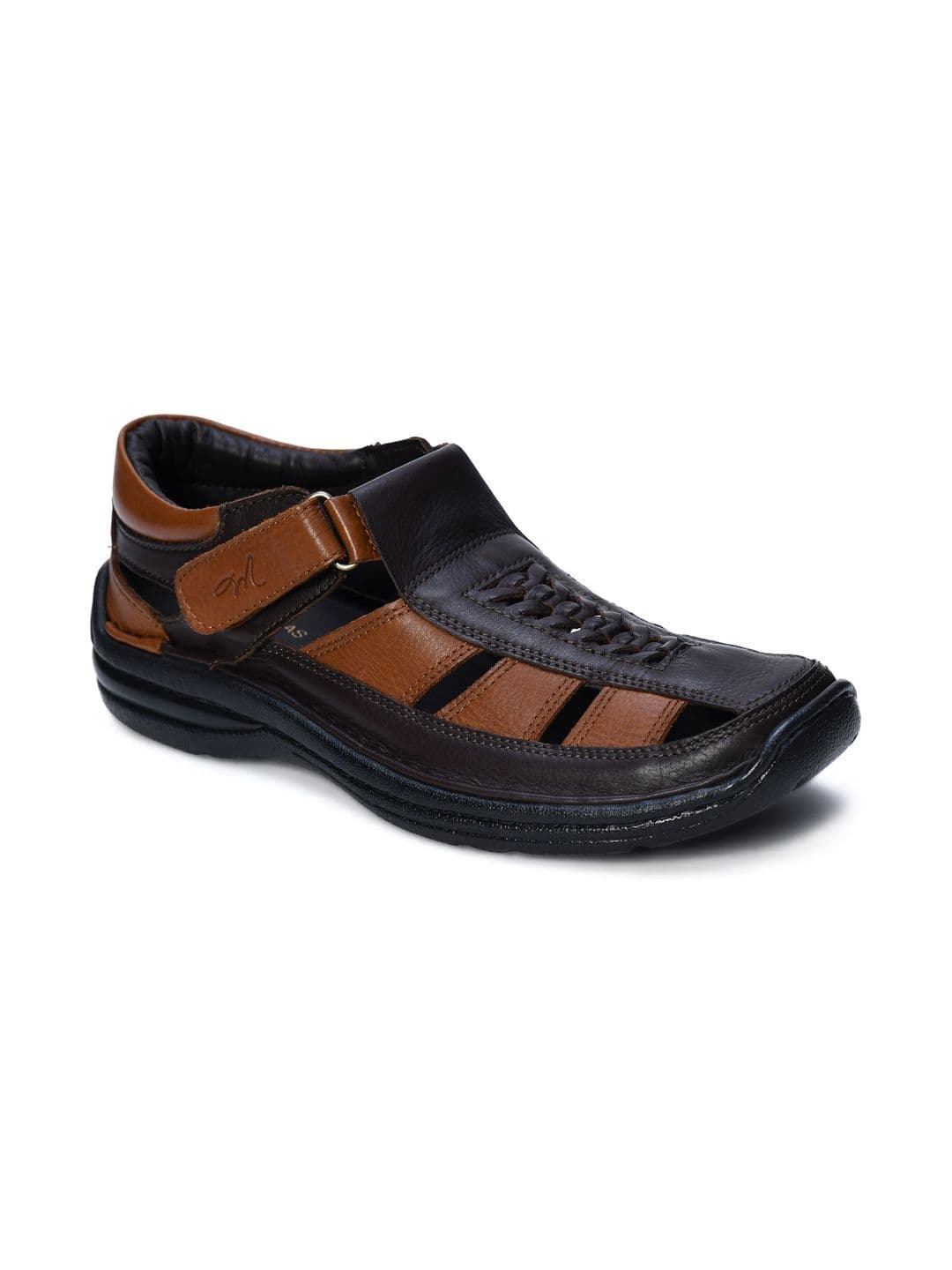 Mardi Gras Men Leather Fisherman Sandals - view 1