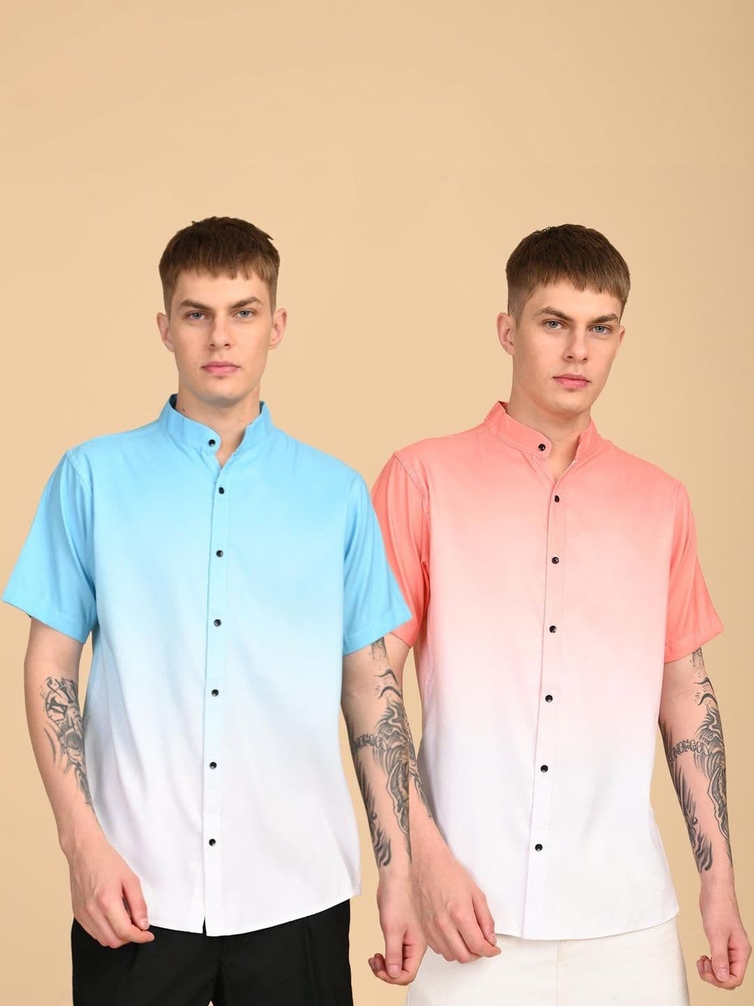TIGER SNAKE Men Comfort Ombre Casual Shirt - view 1