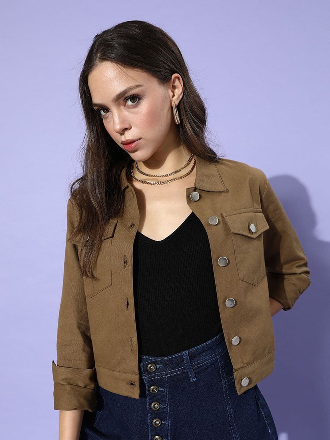 CORSICA Women Crop Bomber Jacket - view 1