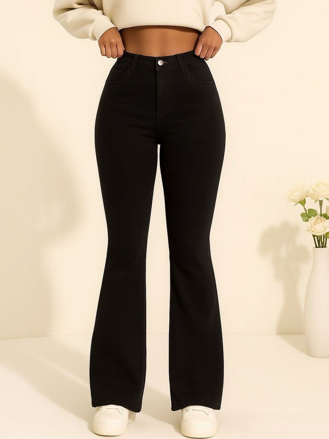 KASHIANXSTYLE Women Comfort Bootcut High-Rise Stretchable Jeans - view 1