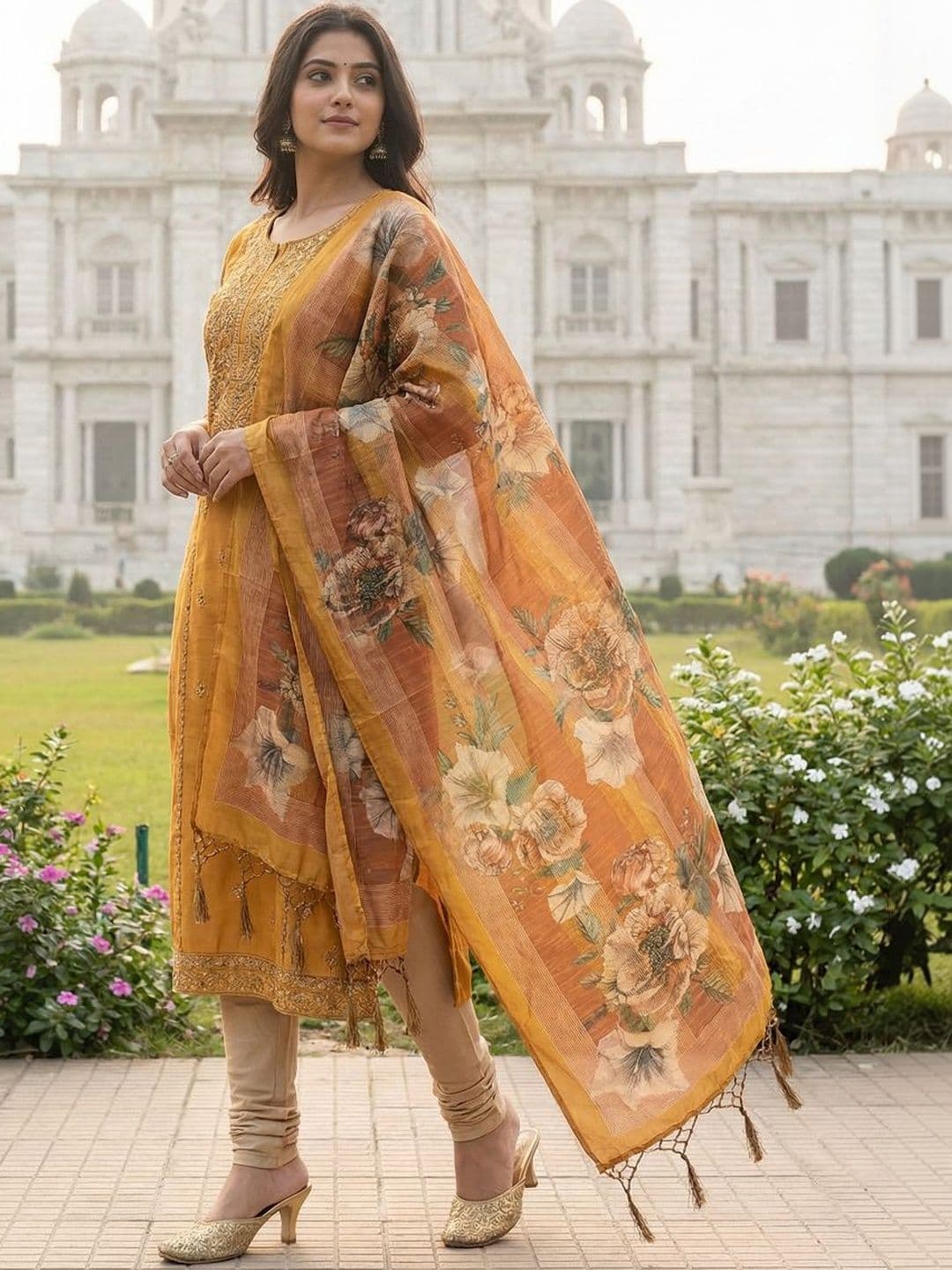 Kaizen TEXO FAB Ethnic Motifs Printed Dupatta - view 1