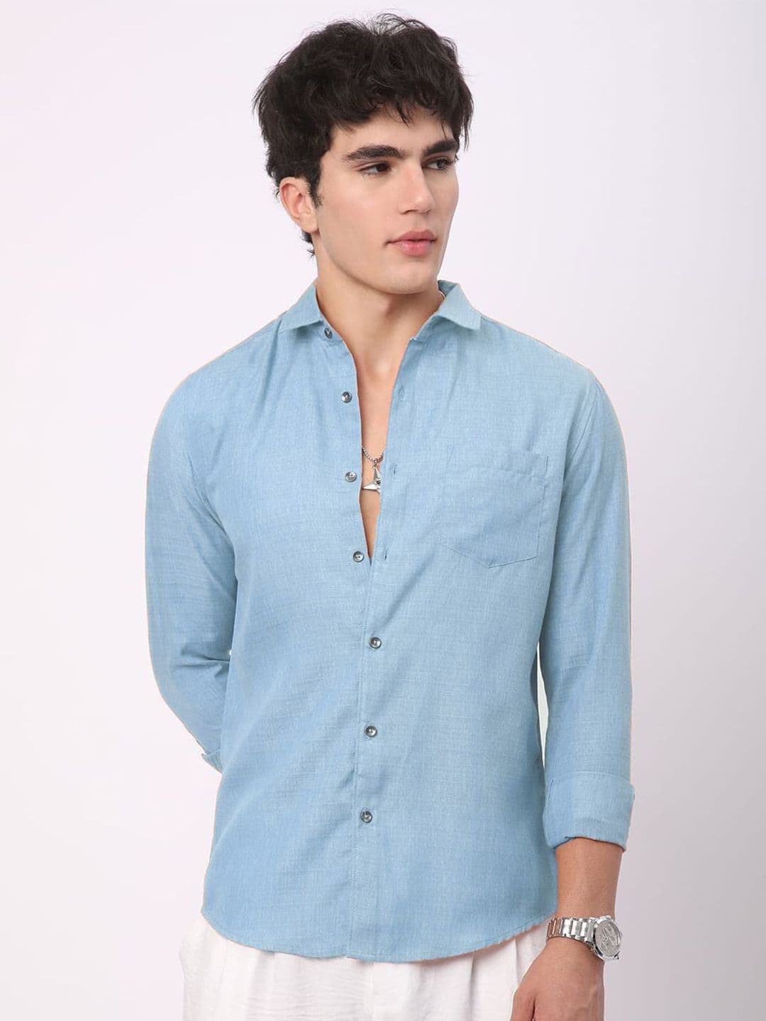 OQUENT Standard Spread Collar Regular Fit Shirt - view 1