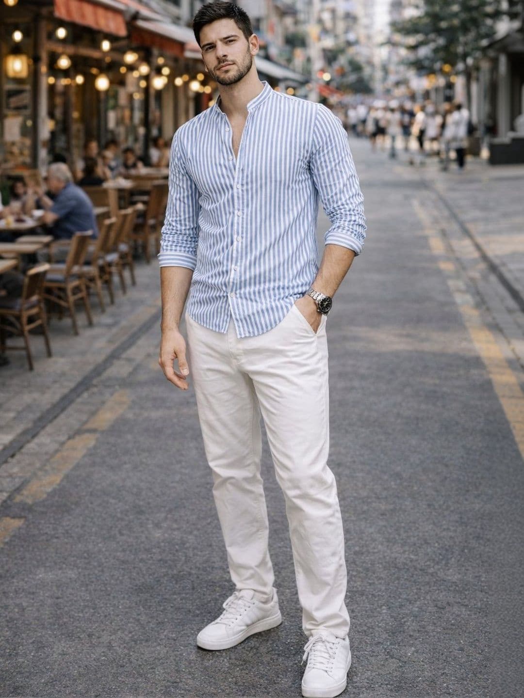 HERE&NOW Men Smart Striped Casual Shirt - view 1