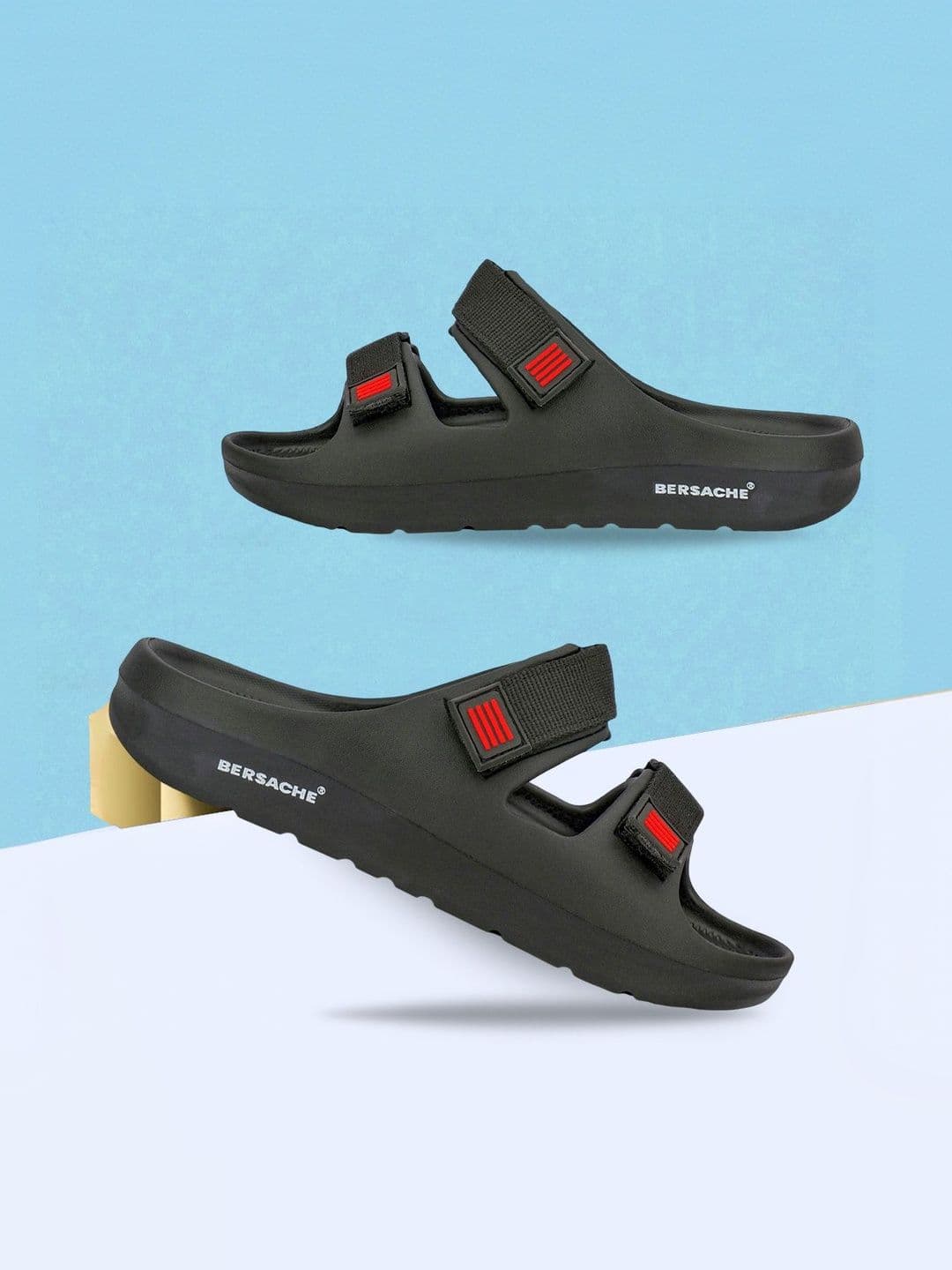 BERSACHE Men Open Toe Flats - view 1