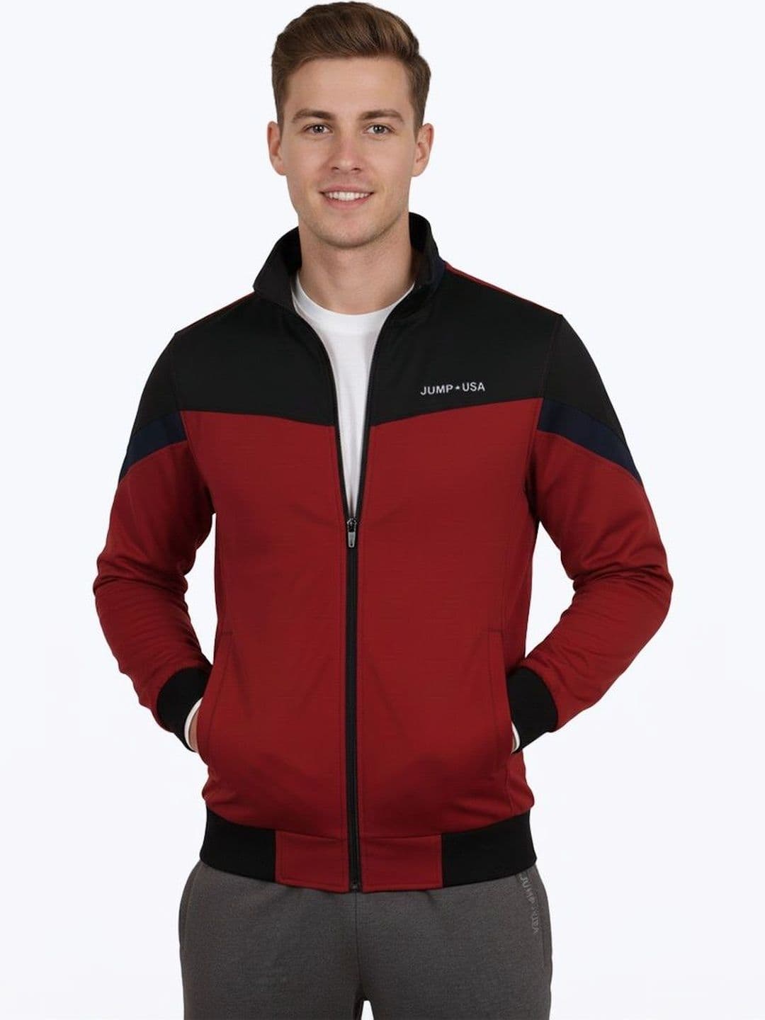 JUMP USA Men Brand Logo Colourblocked Lightweight Sporty Jacket - view 1