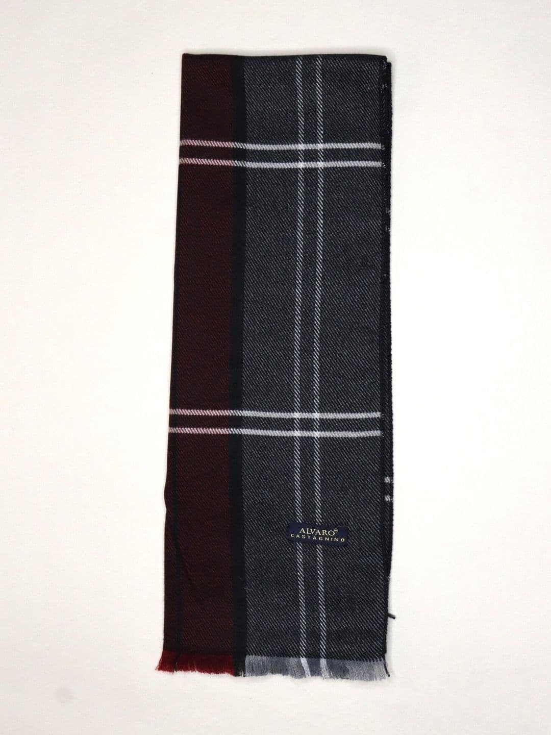 Alvaro Castagnino Men Checked Merino Wool Mufflers - view 1