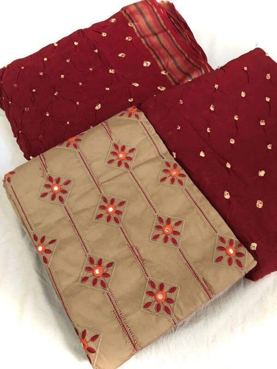 Madhuri Creation Embroidered Unstitched Dress Material - view 1