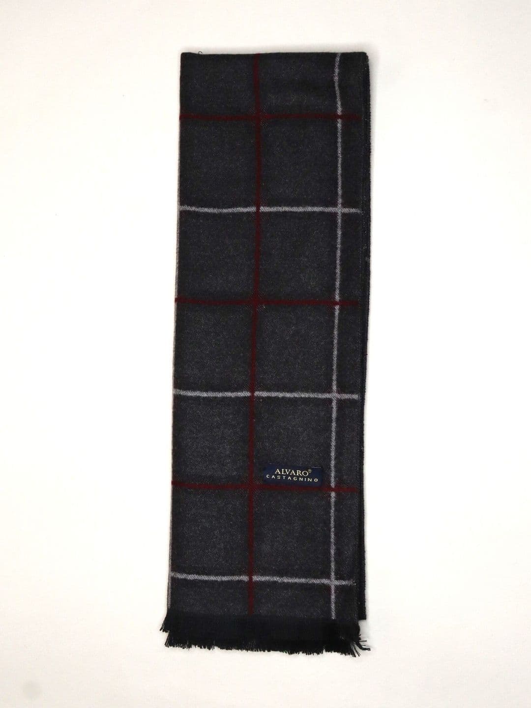 Alvaro Castagnino Men Checked Merino Wool Mufflers - view 1