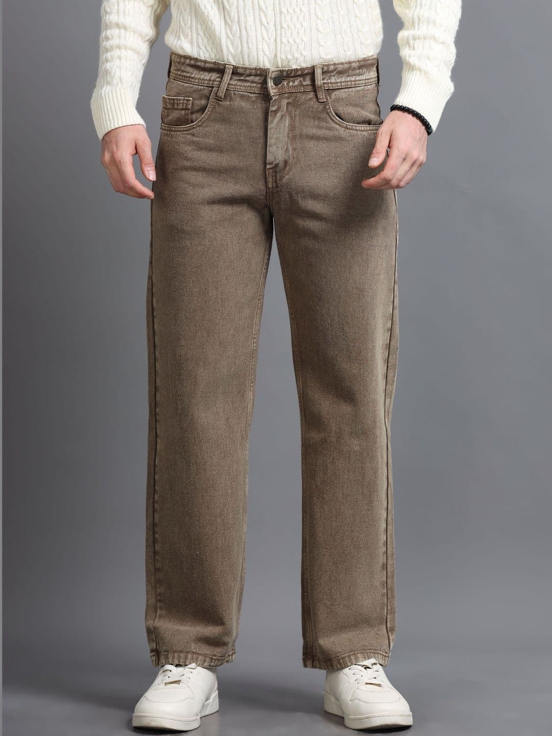 The Roadster Lifestyle Co Clean Look Baggy Fit Jeans
