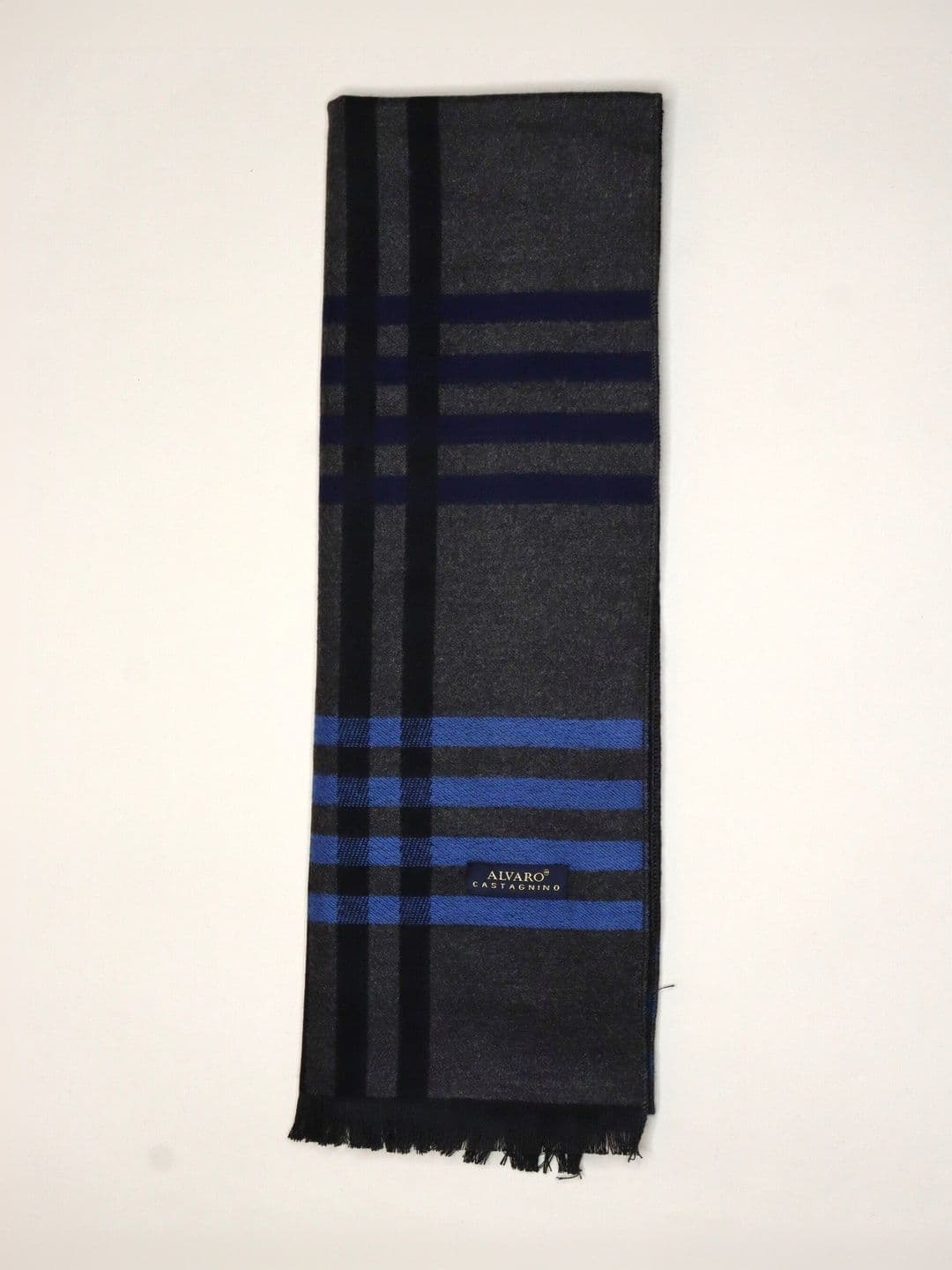 Alvaro Castagnino Men Checked Merino Wool Mufflers - view 1