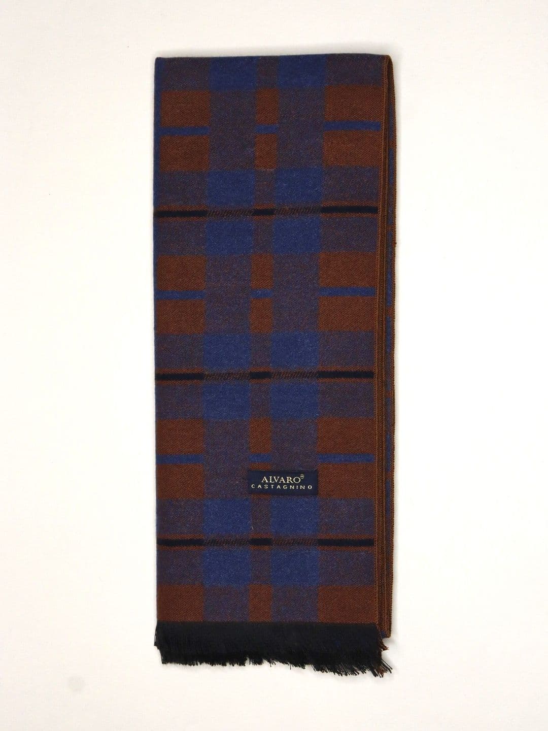 Alvaro Castagnino Men Checked Merino Wool Mufflers - view 1