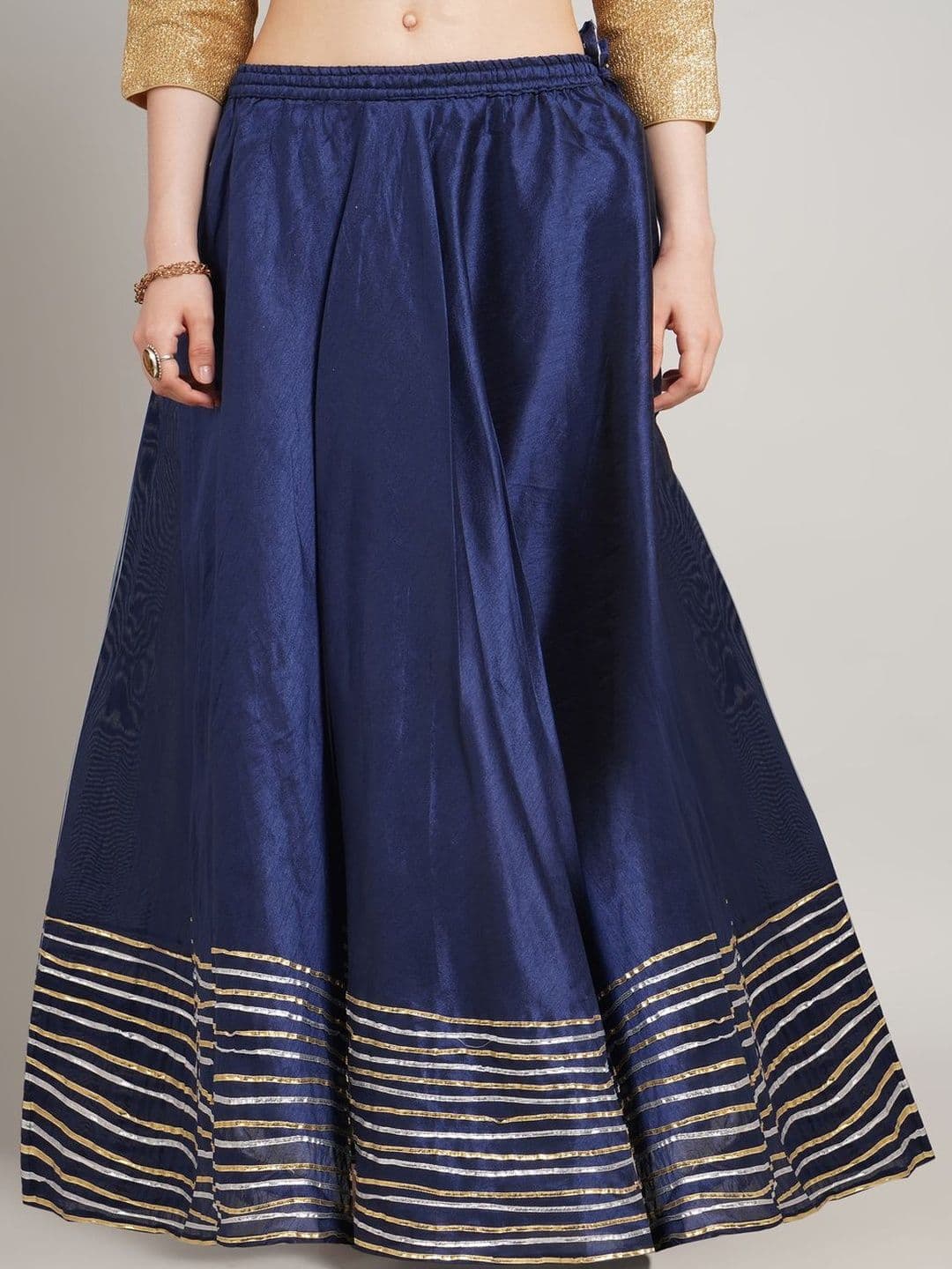 Karthav Fashion Flared Maxi Length Freesize Skirt - view 1