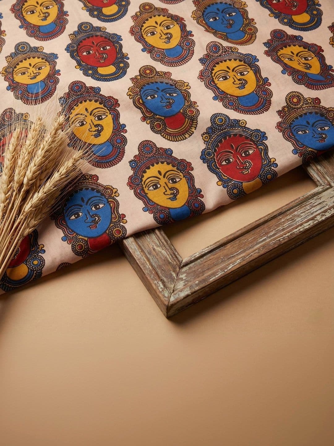 The Weaave Traveller Kalamkari Printed Pure Cotton Unstitched Kurta fabric - view 1