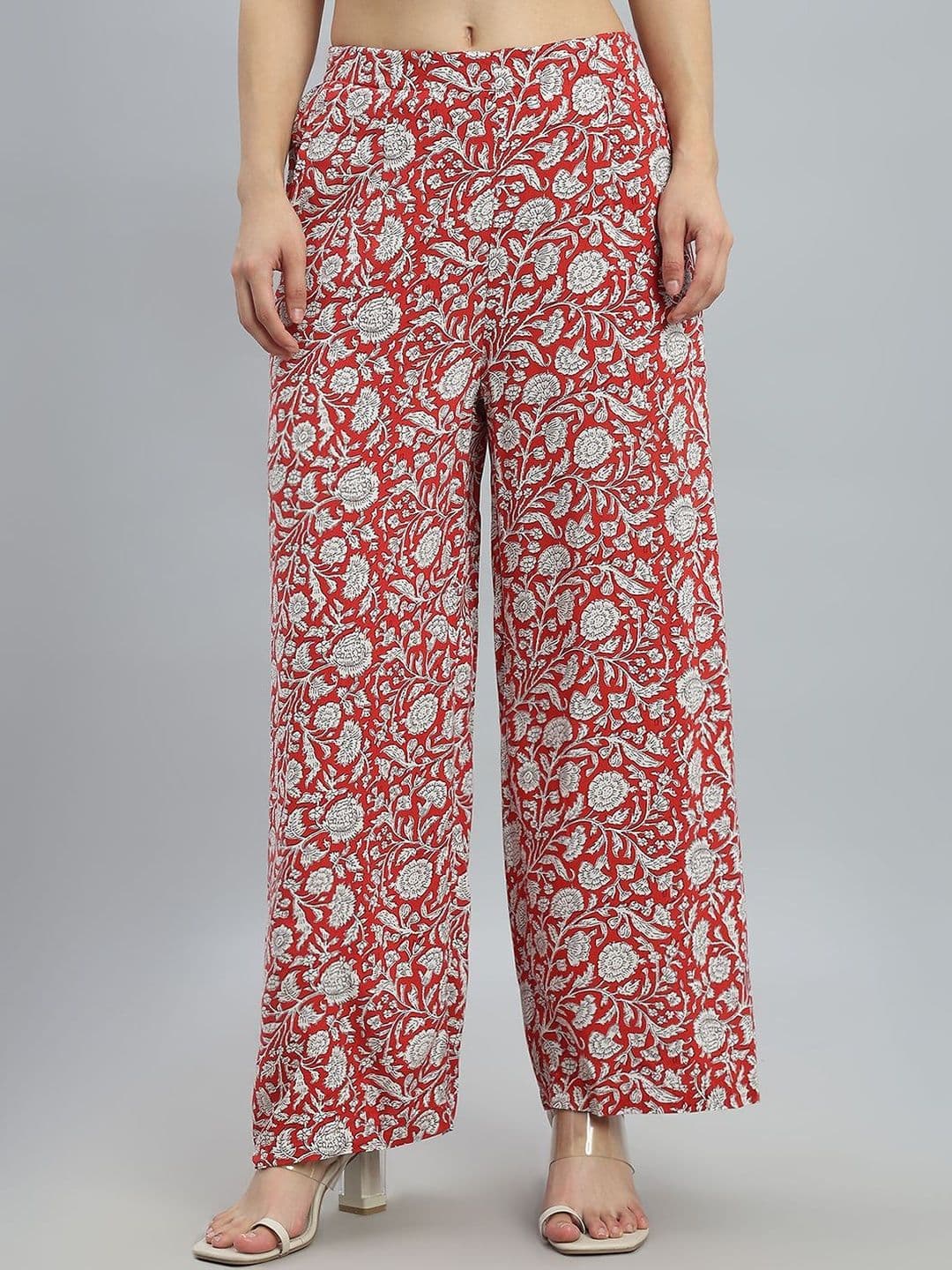 Go Colors Women Floral Printed Ethnic Palazzos - view 1