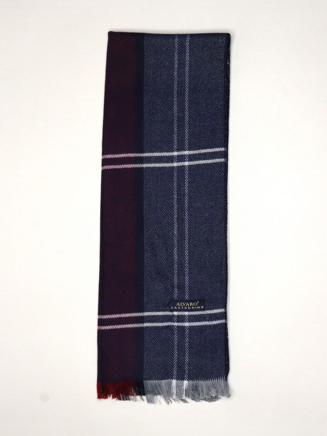 Alvaro Castagnino Men Checked Merino Wool Mufflers - view 1
