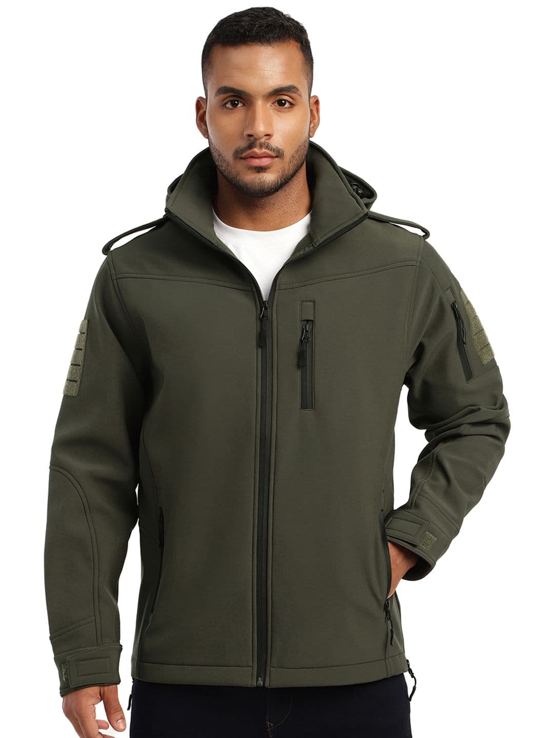 MOUNTMILLER Men's Full Sleeve Hooded Neck Falcon X9 Ripstop Lycra Jacket - view 1