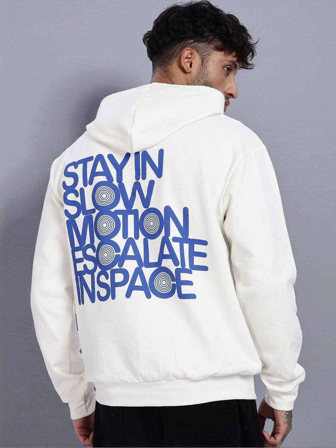 LEWEL Men Printed Hooded Sweatshirt - view 1