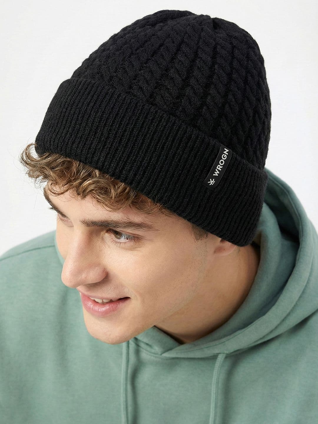 WROGN Unisex Textured Woollen Beanie - view 1
