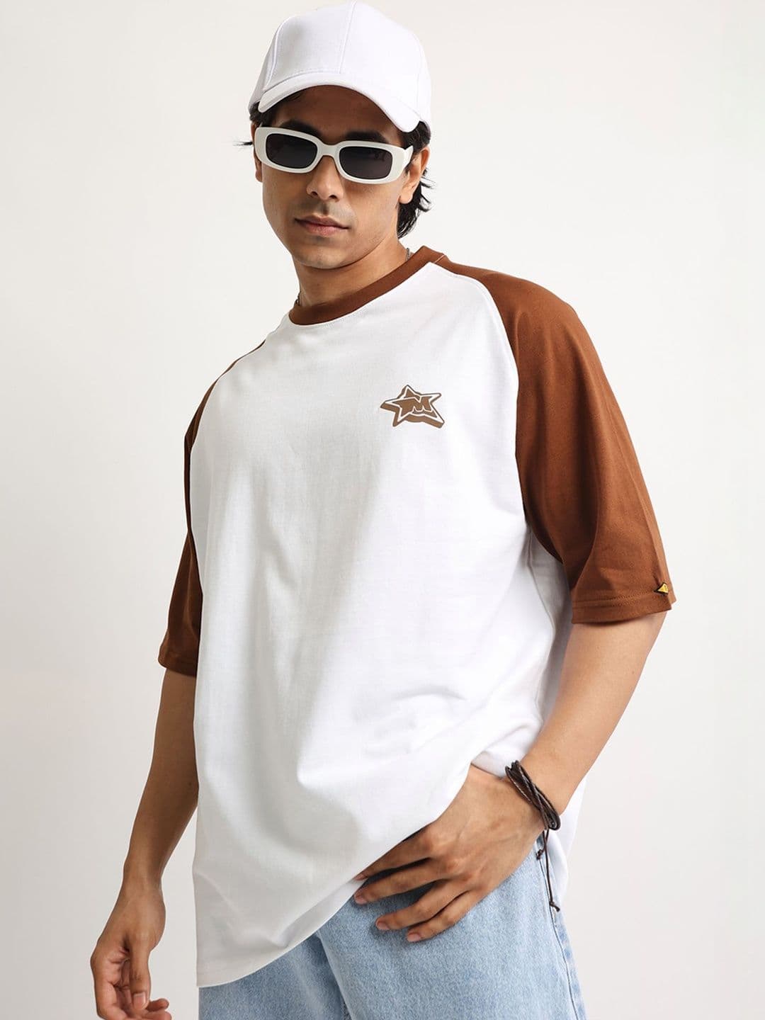 Maniac Men Brand Logo Colourblocked T-shirt - view 1