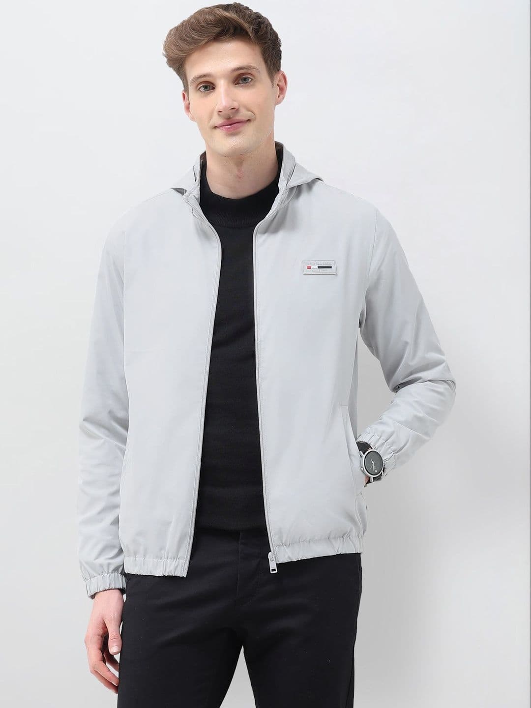 U.S. Polo Assn. Men Brand Logo Lightweight Sporty Jacket - view 1