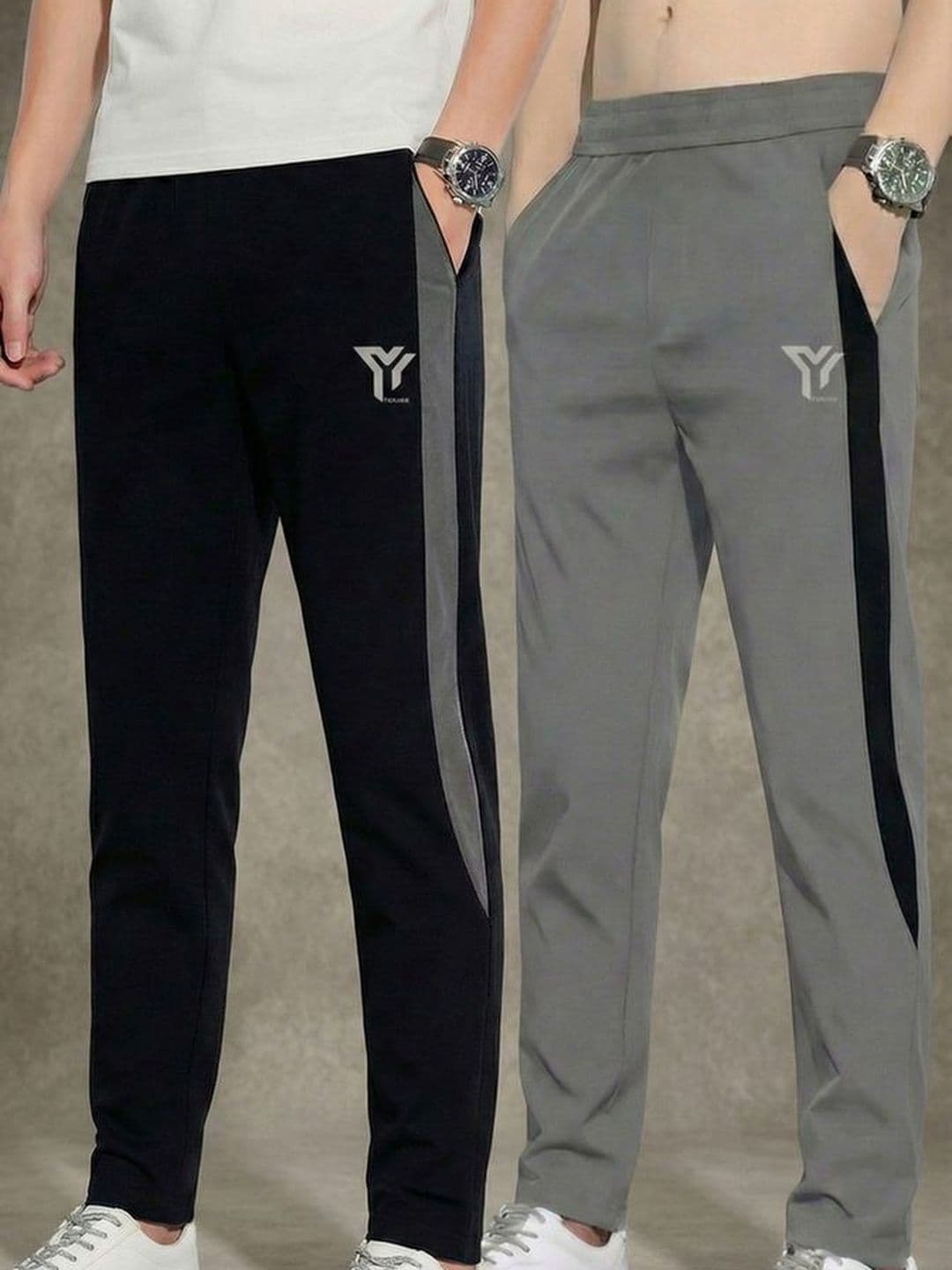 YUNEK Men Pack of 2 Rapid Regular Track Pants - view 1