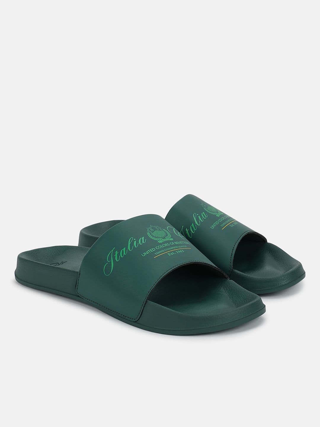 United Colors of Benetton Men Printed Sliders - view 1