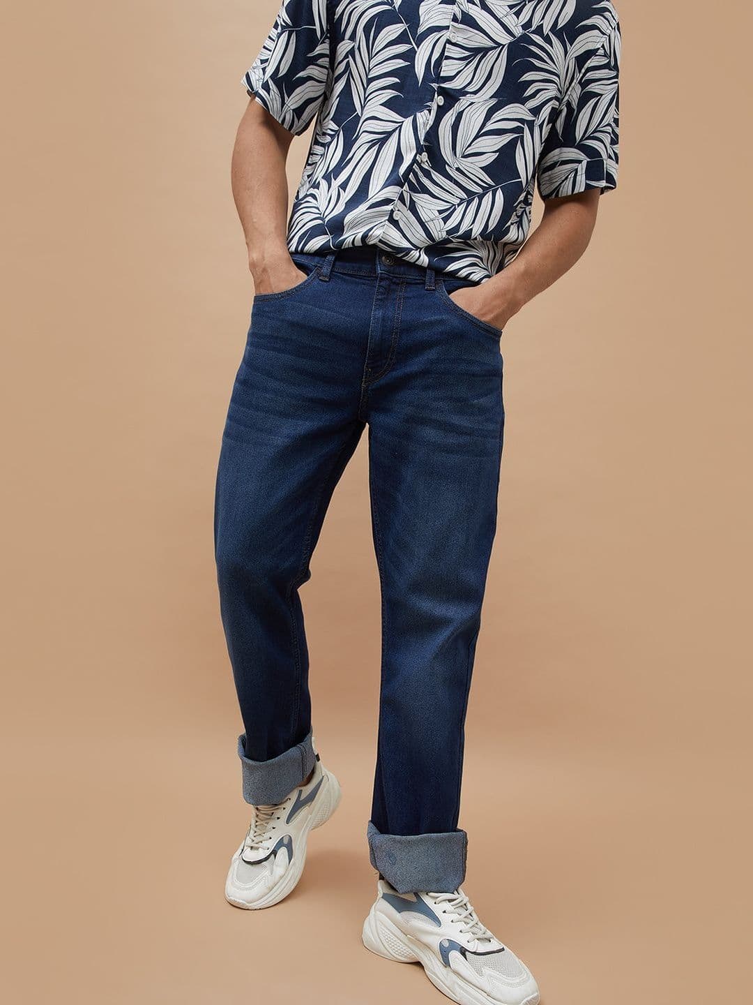 Forca by Lifestyle Men Slim Fit Mid-Rise Light Fade Jeans - view 1