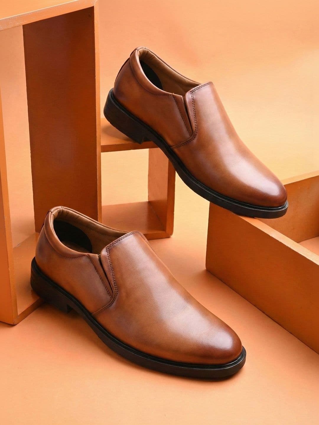 NICO NERINI Men Leather Formal Slip-Ons - view 1