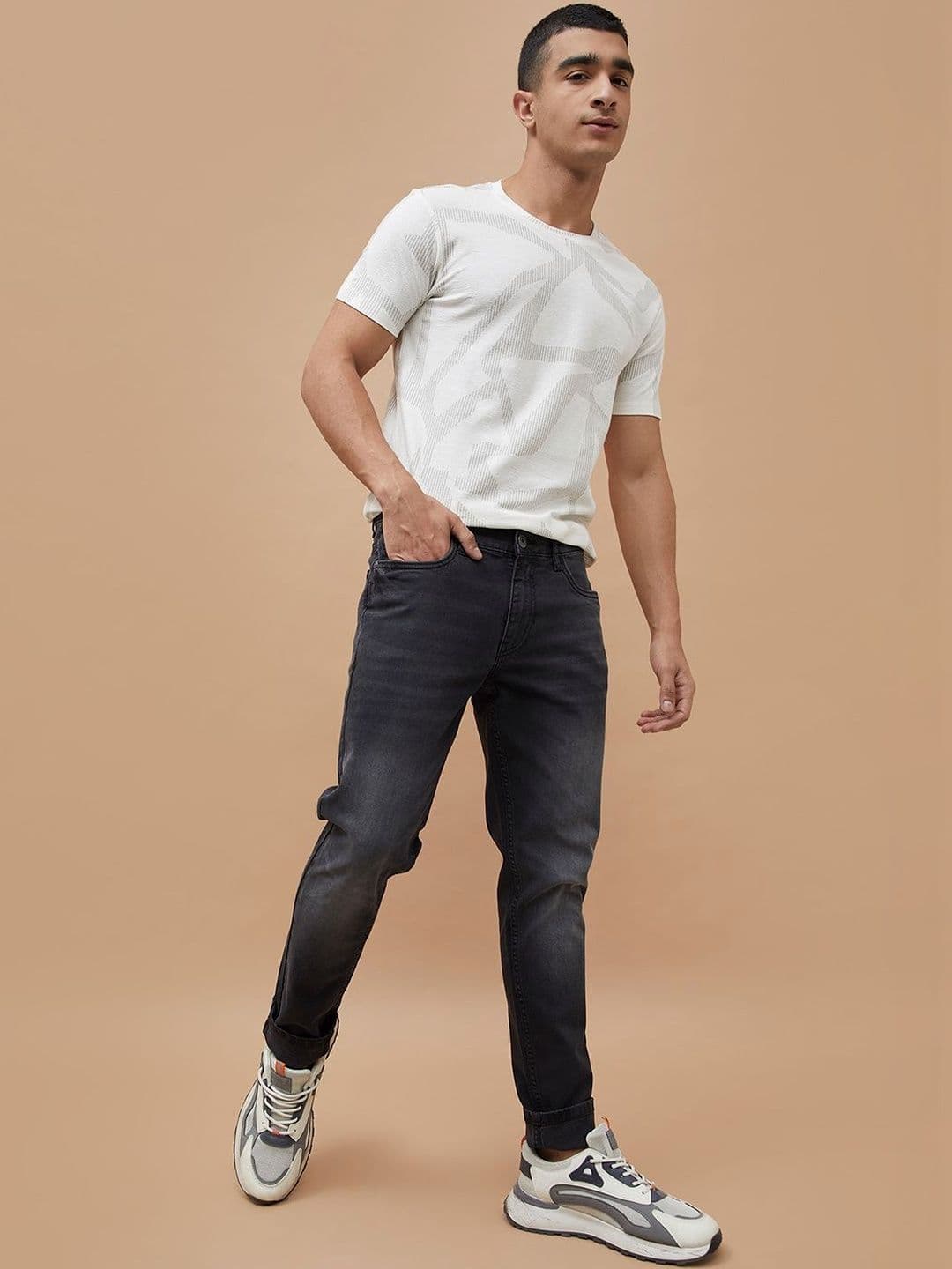 Forca by Lifestyle Men Slim Fit Mid-Rise Light Fade Jeans - view 1