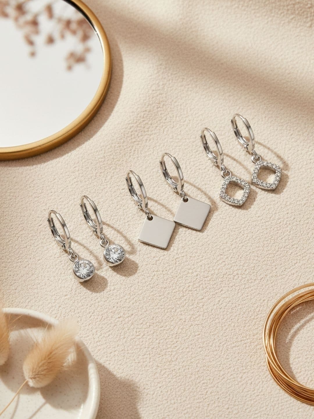 DressBerry Diamond Shaped Drop Earrings - view 1