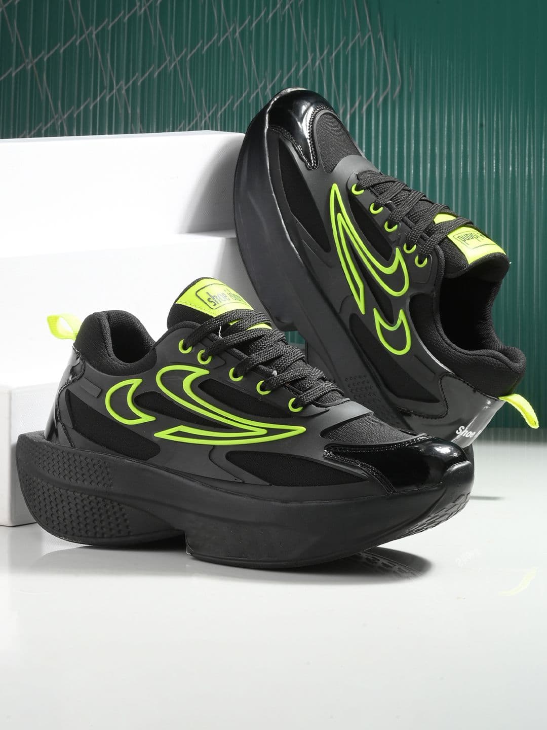 Shoe Island Men Synthetic OG3010 Black Low Ankle Length Sports Airmix Shoes - view 1