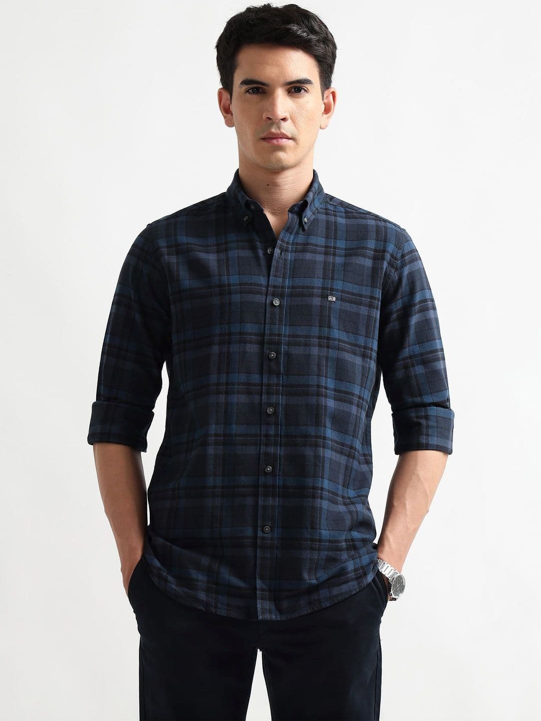 Arrow Sport Men Slim Fit Tartan Checks Checked Casual Shirt - view 1