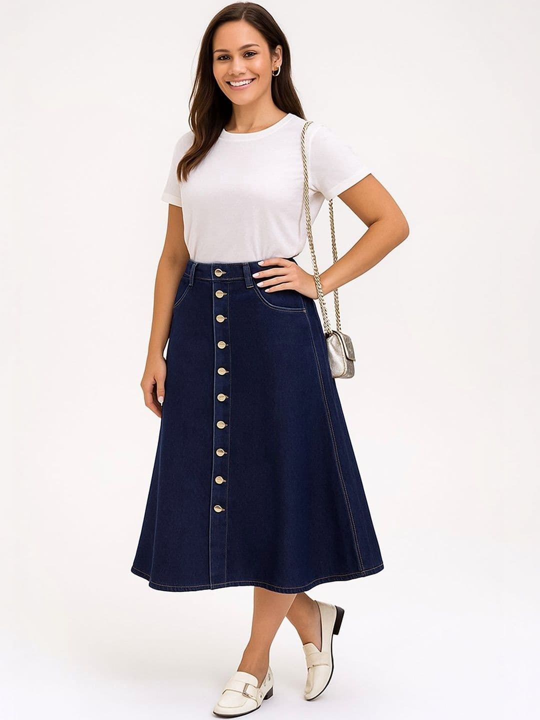 Tripursundari Fashion A-Line Maxi Skirt - view 1