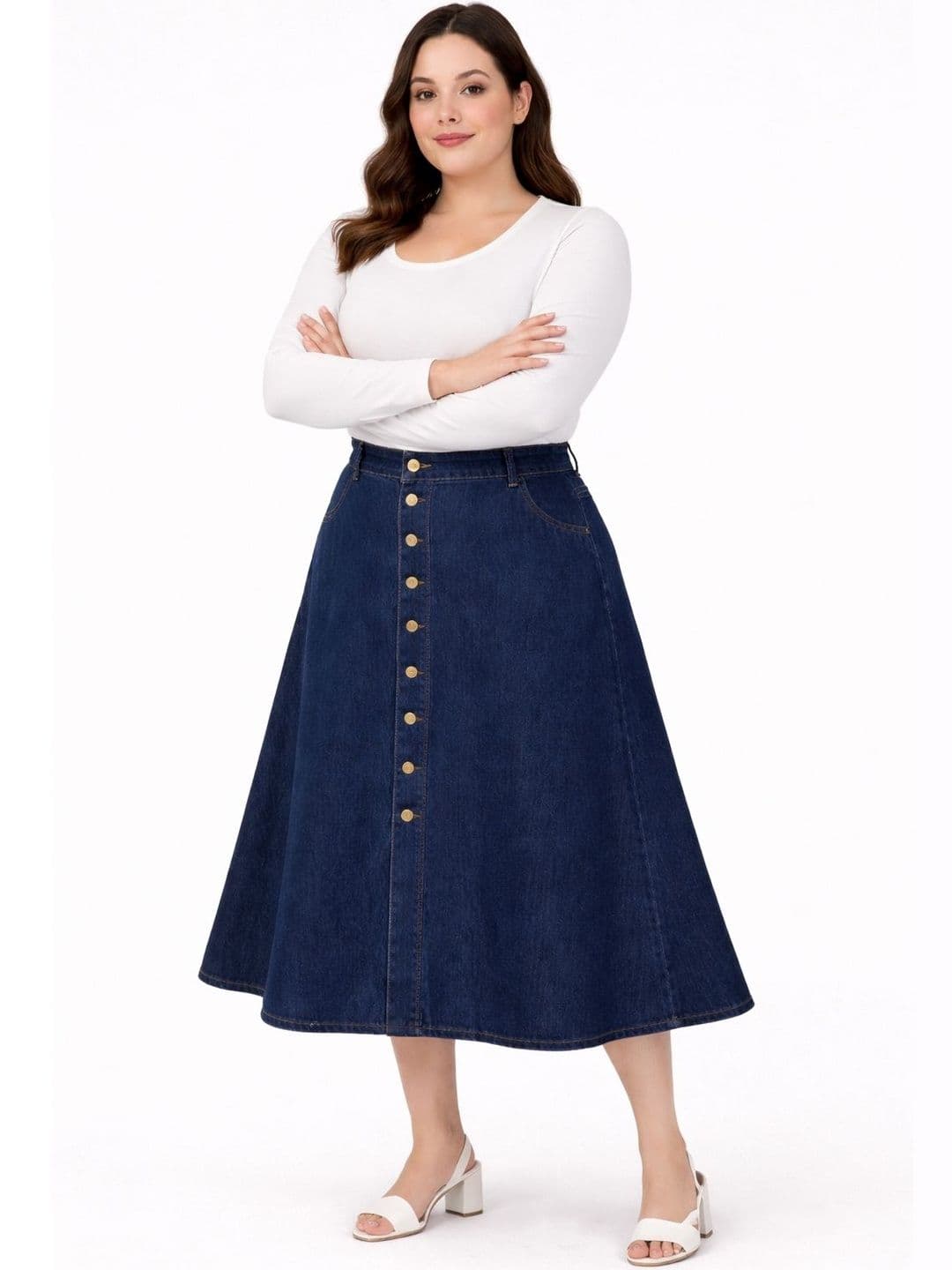 Tripursundari Fashion A-Line Maxi Skirt - view 1