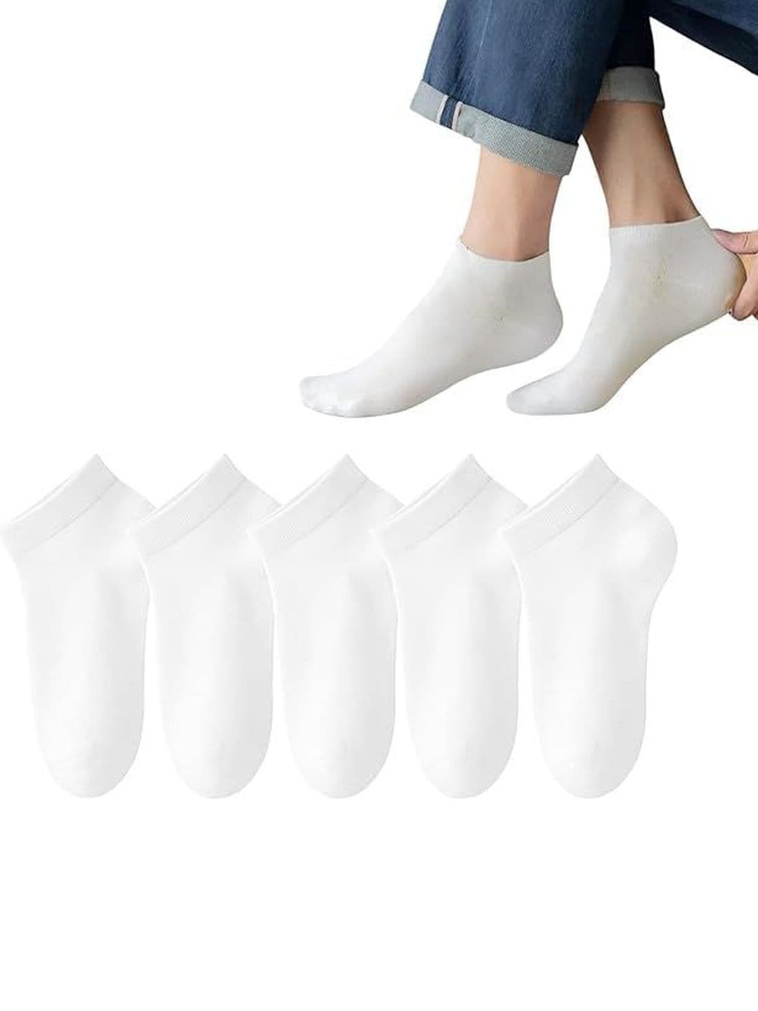 TENDSY Men Pack of 5 Cotton Ankle Length Socks - view 1