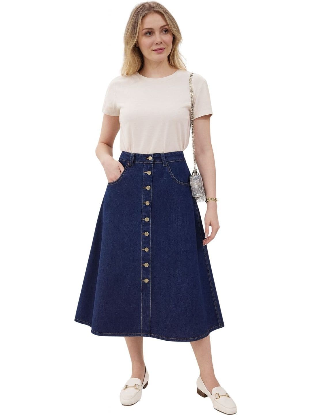 Tripursundari Fashion A-Line Maxi Skirt - view 1