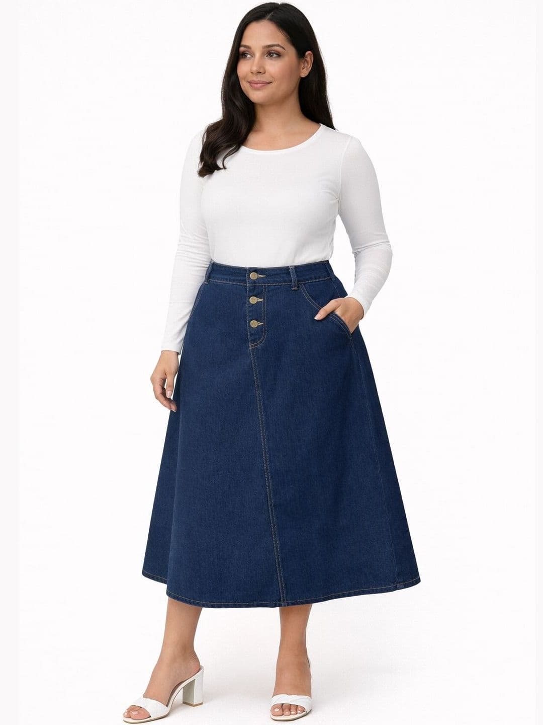 Tripursundari Fashion A-Line Maxi Skirt - view 1