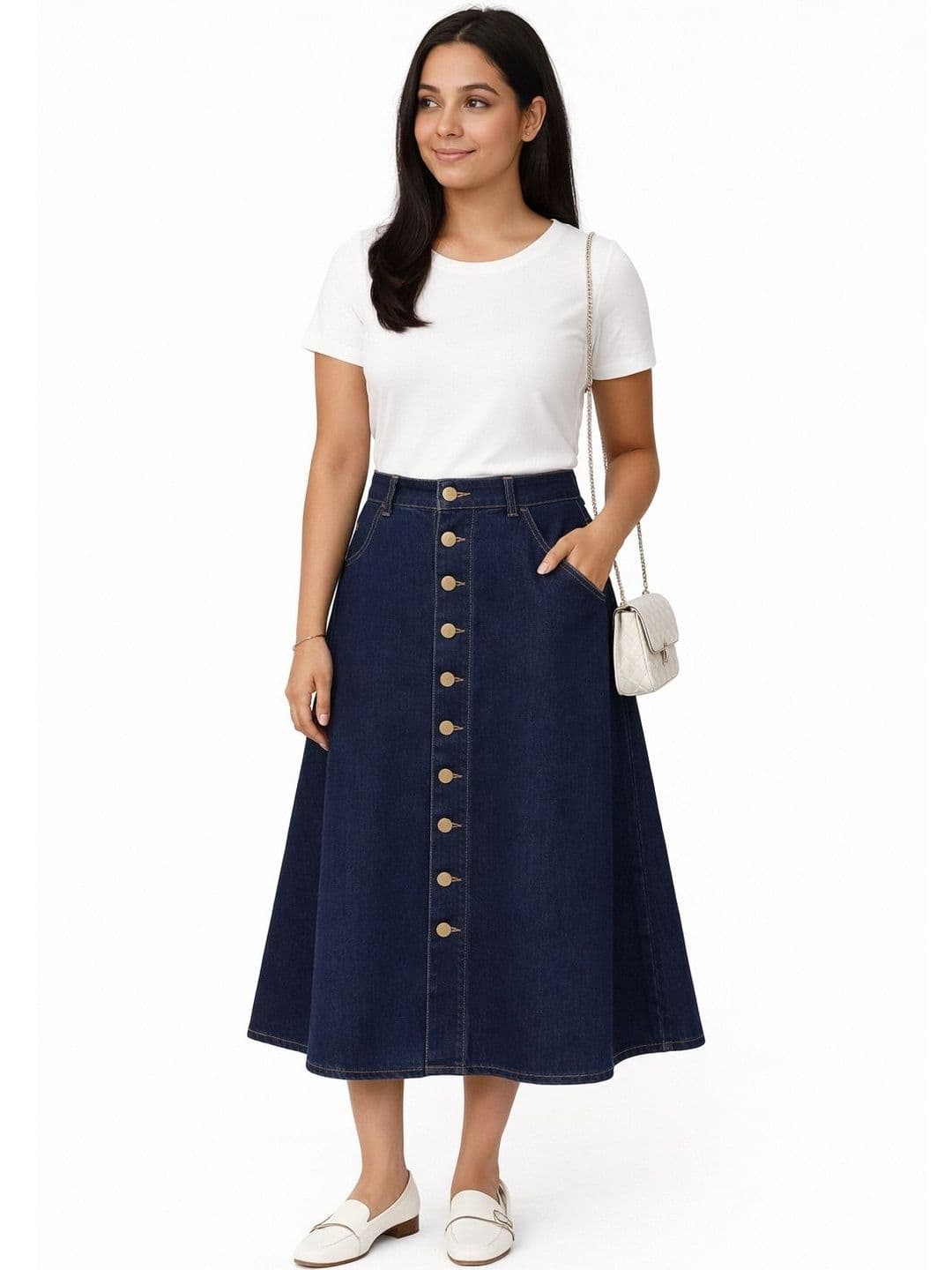 Tripursundari Fashion A-Line Maxi Skirt - view 1