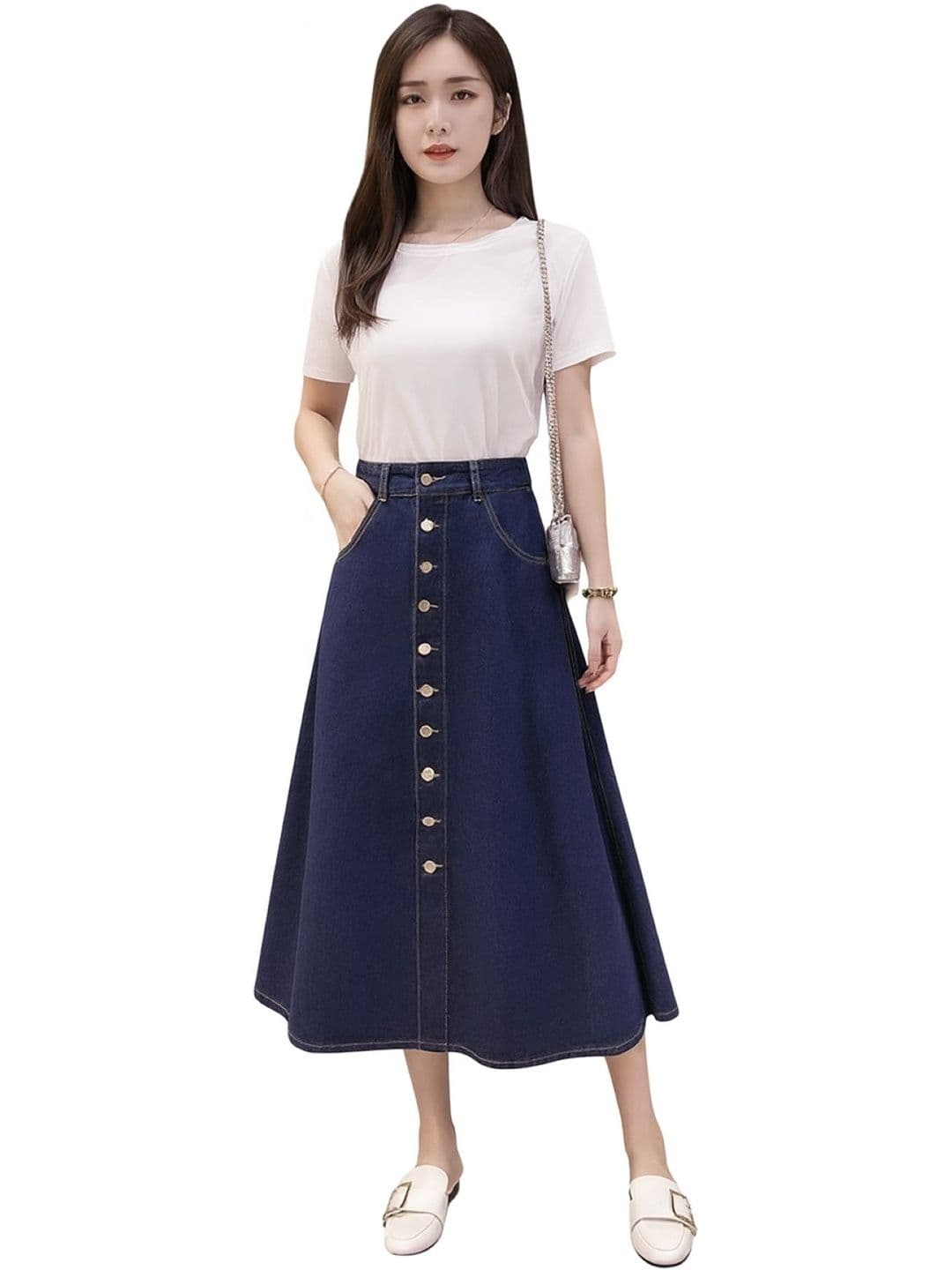 Tripursundari Fashion A-Line Maxi Skirt - view 1