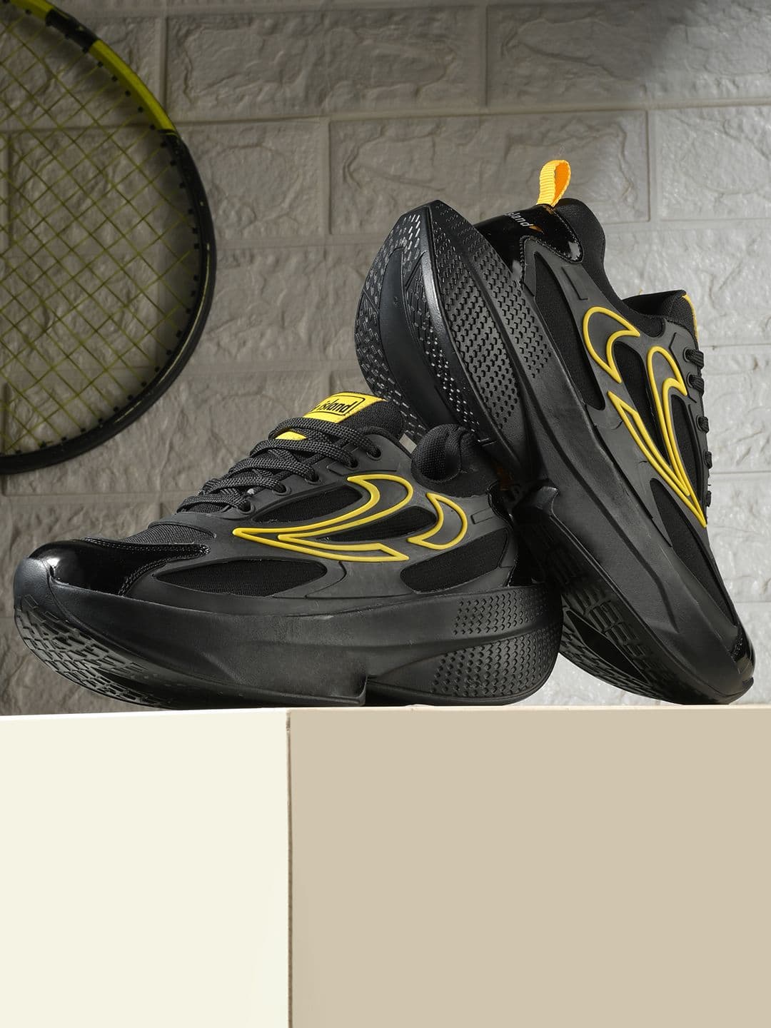 Shoe Island Men Synthetic OG3010 Black Low Ankle Length Sports Airmix Shoes - view 1