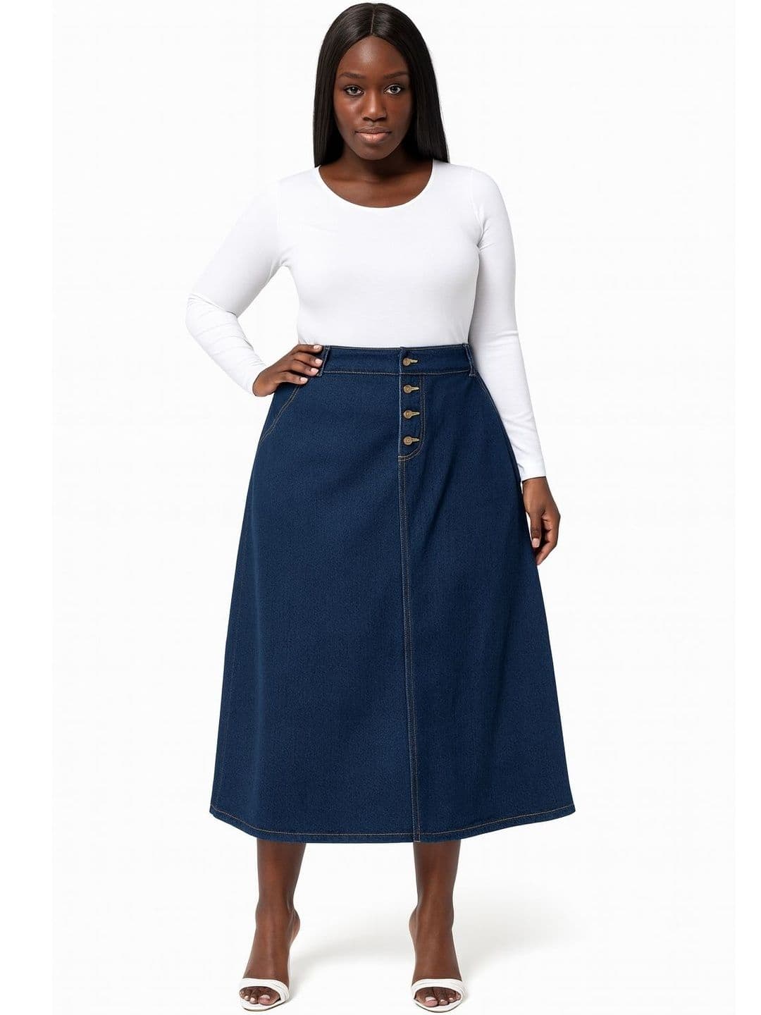Tripursundari Fashion A-Line Maxi Skirt - view 1