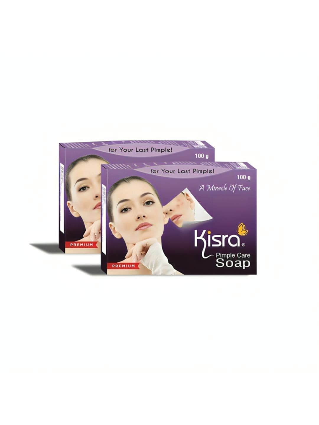 KISRA Set of 2 Premium Pimple Care Soaps for Acne Prone Skin - 100 g Each - view 1