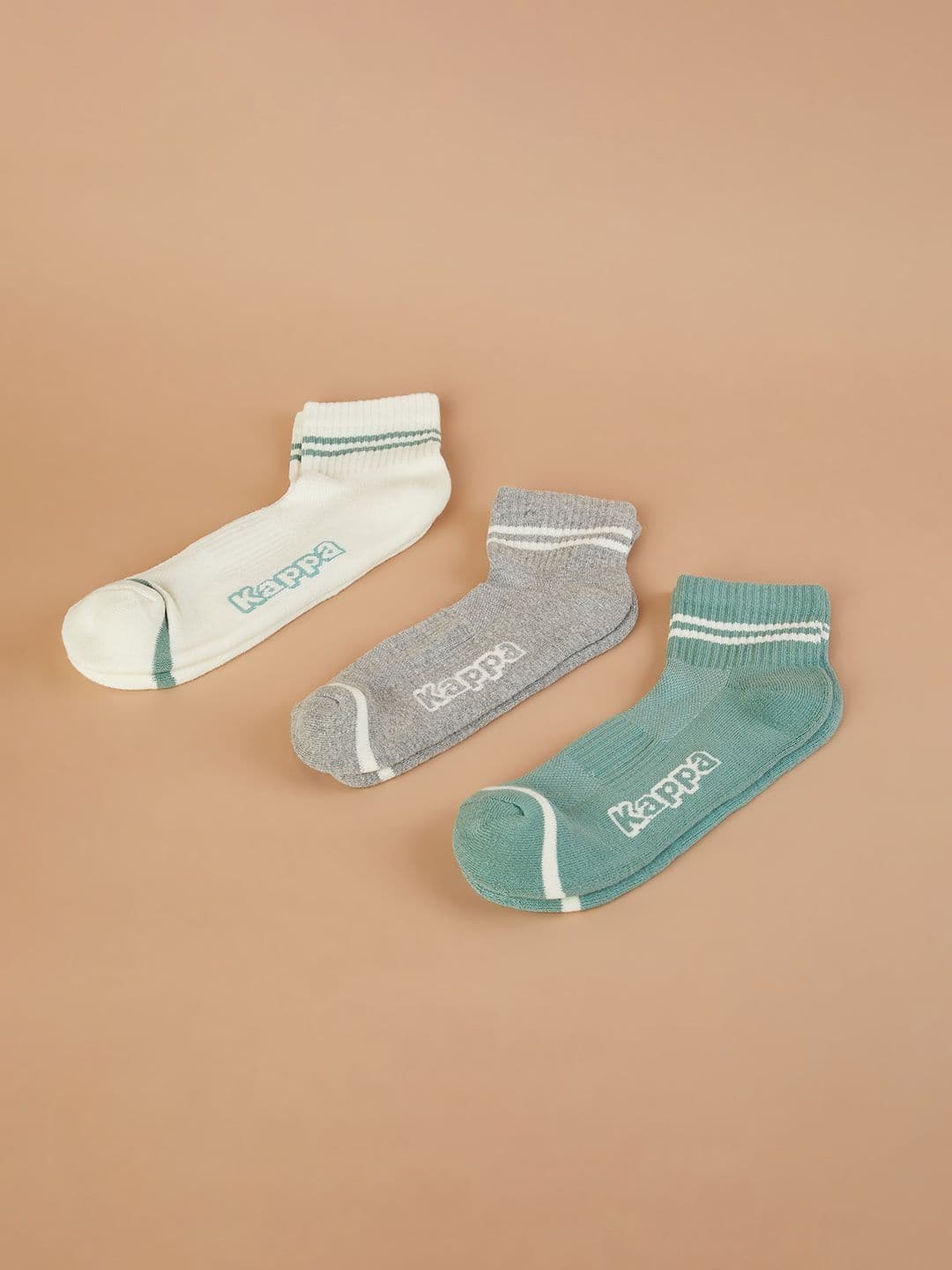 Kappa Men Pack Of 3 Cotton Ankle Length Socks - view 1