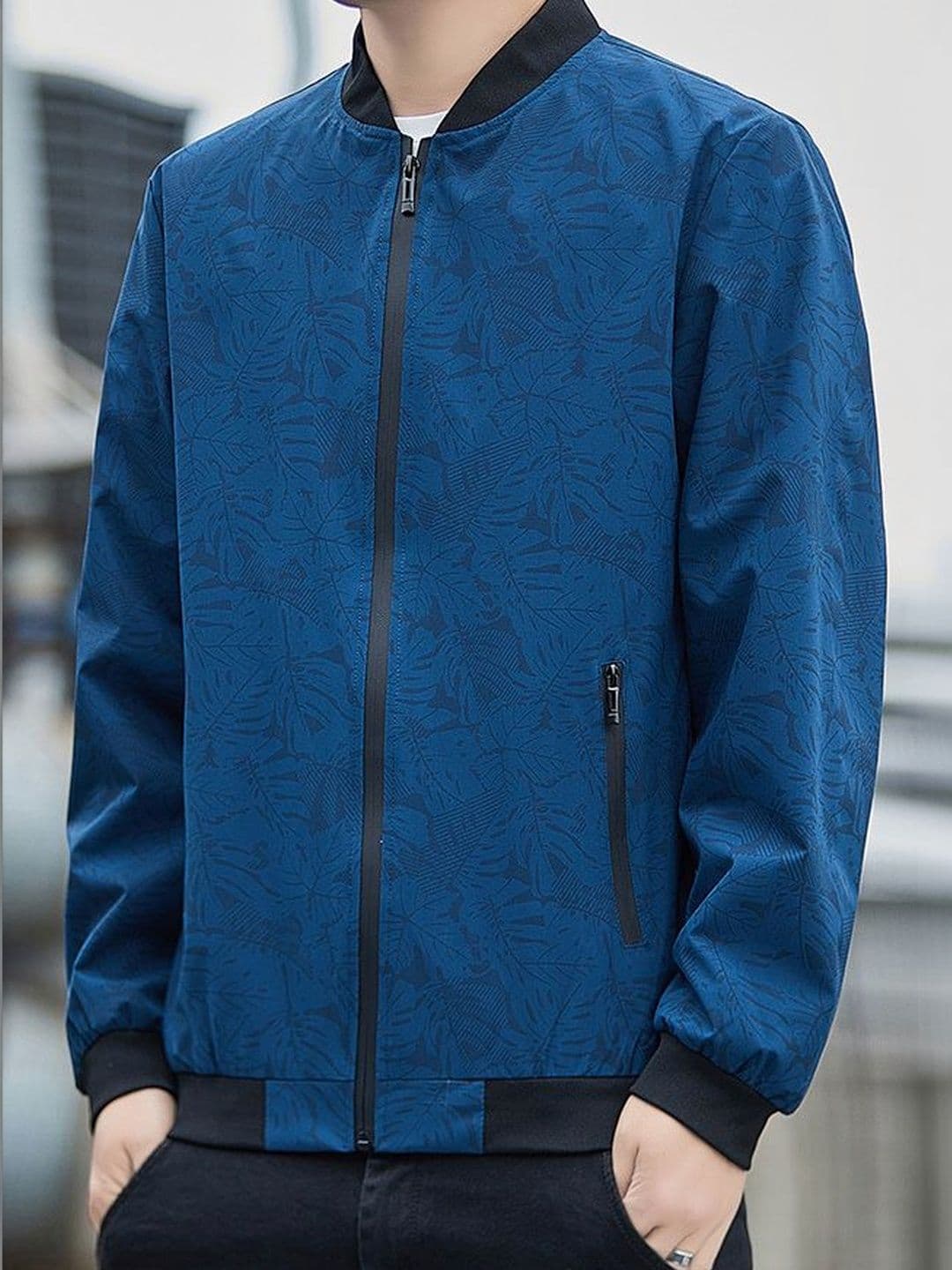 StyleCast x Revolte Men Floral Windcheater Outdoor Tailored Jacket - view 1
