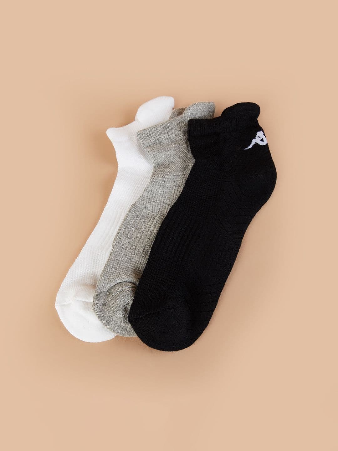 Kappa Men Pack Of 3 Cotton Ankle-Length Socks - view 1