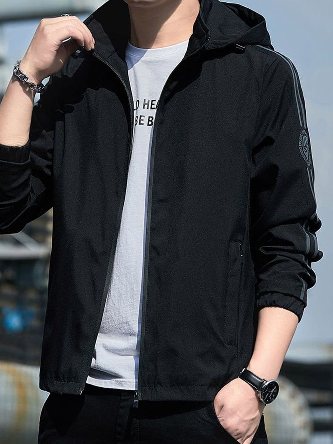 StyleCast x Revolte Men Windcheater Outdoor Tailored Jacket - view 1