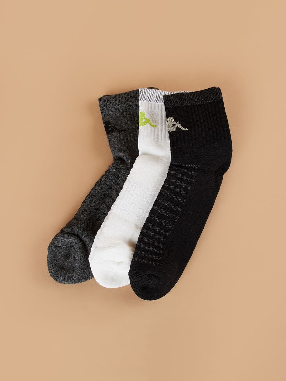 Kappa Men Pack Of 3 Cotton Ankle Length Socks - view 1