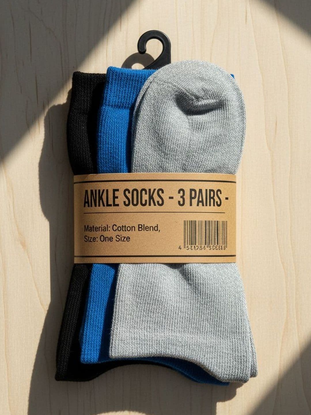 Moda Rapido Men Pack Of 3 Cotton Ankle-Length Socks - view 1