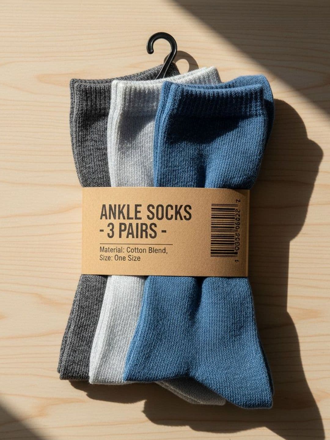 Moda Rapido Men Pack Of 3 Cotton Ankle-Length Socks - view 1