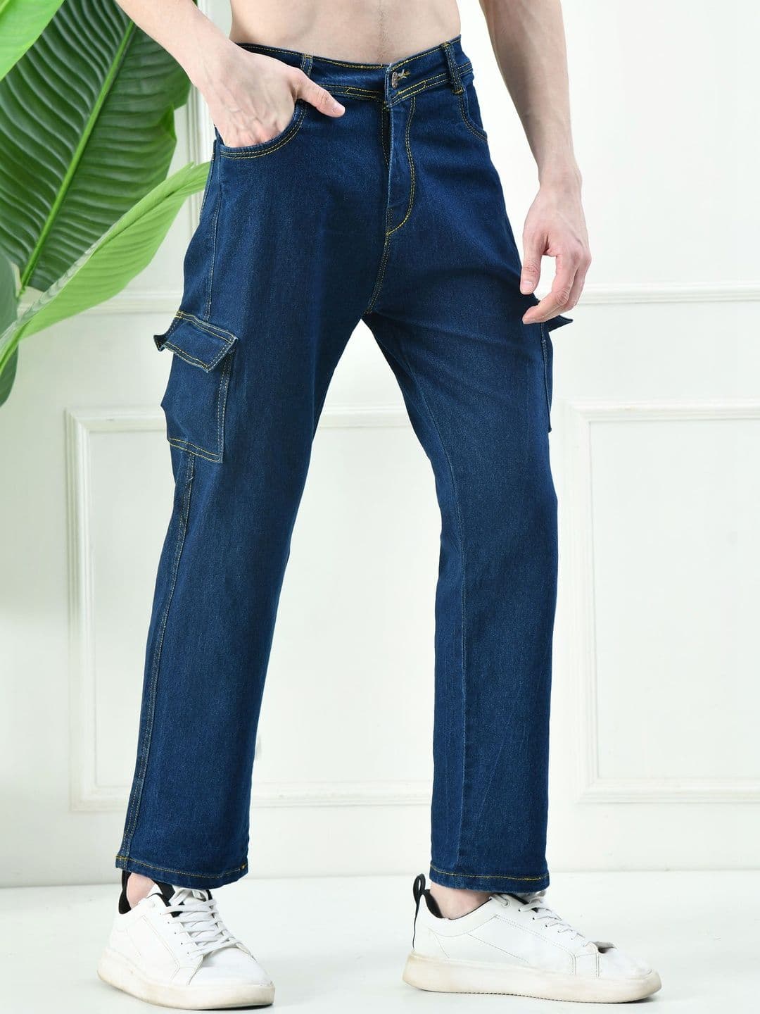 Moda Rapido Men Classic Mid-Rise Stretchable Jeans - view 1